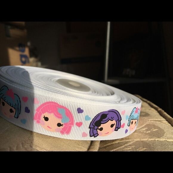 5/$24 grosgrain Ribbon 7/8” NEW 5 yards doll faces - Picture 5 of 8